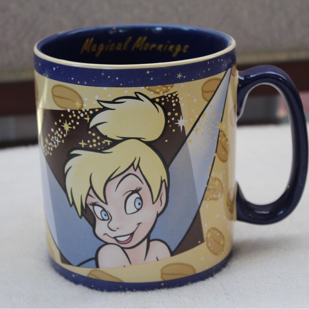 NWOT DISNEY Tinker Bell Magical Mornings Mug W/Painted Handle and Sharp Images - Picture 6 of 11